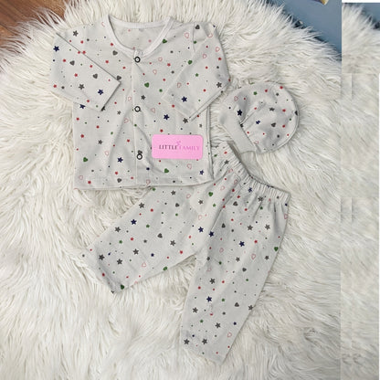 Premium 3-Piece Cotton Outfit Set – Pack of 3