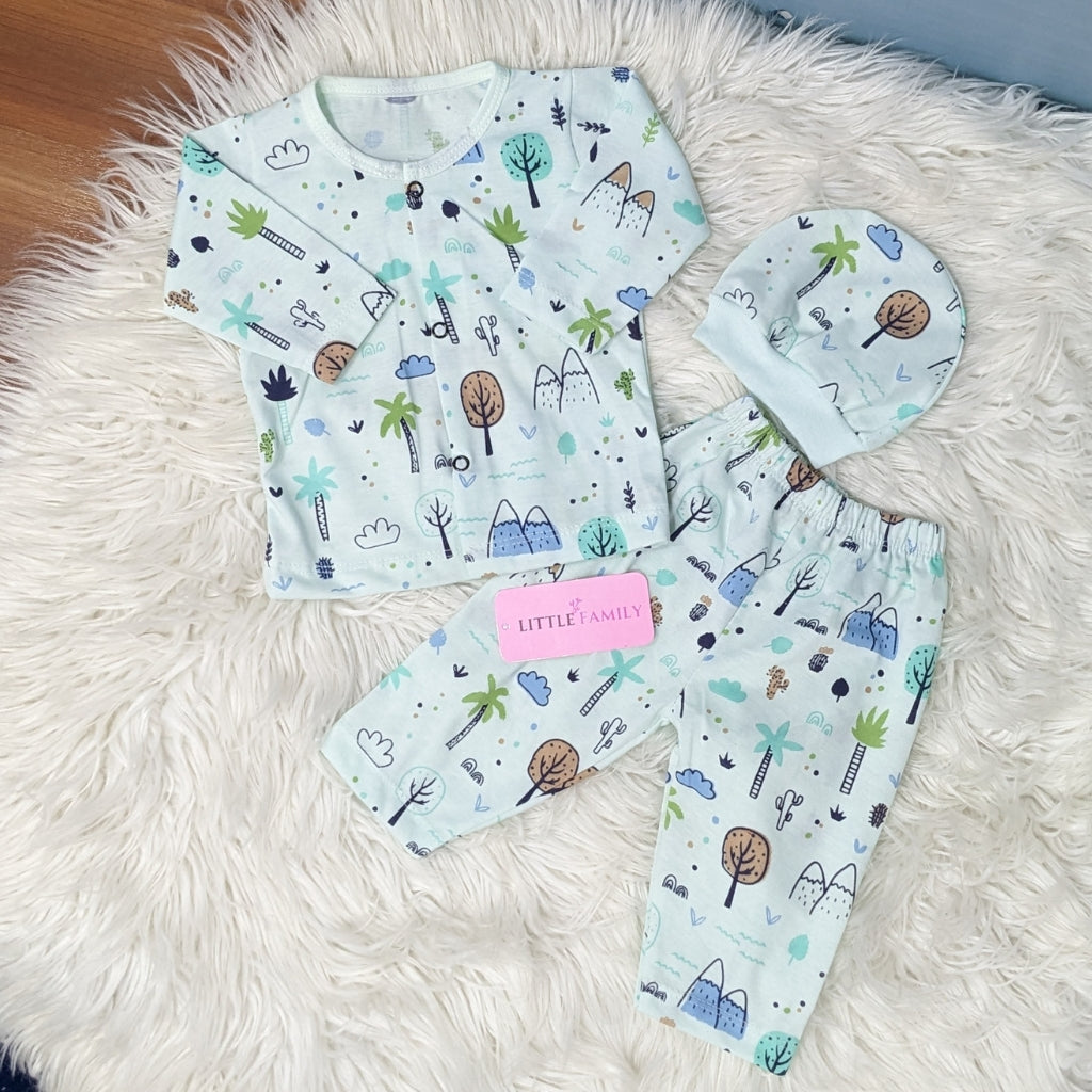 Premium 3-Piece Cotton Outfit Set – Pack of 3