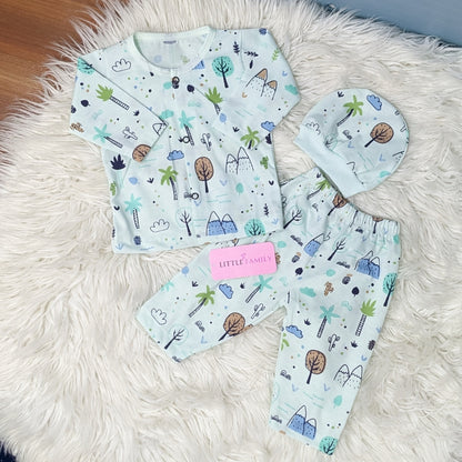 Premium 3-Piece Cotton Outfit Set – Pack of 3