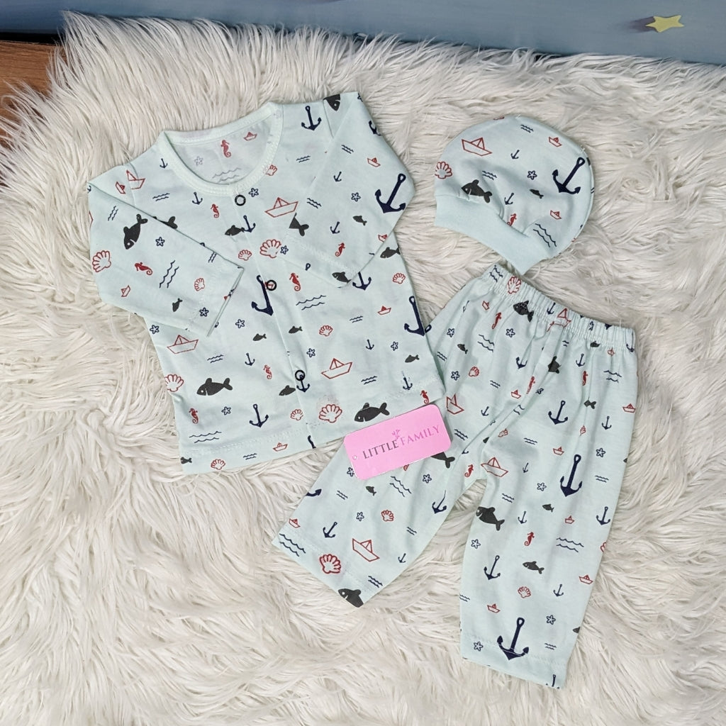Premium 3-Piece Cotton Outfit Set – Pack of 3