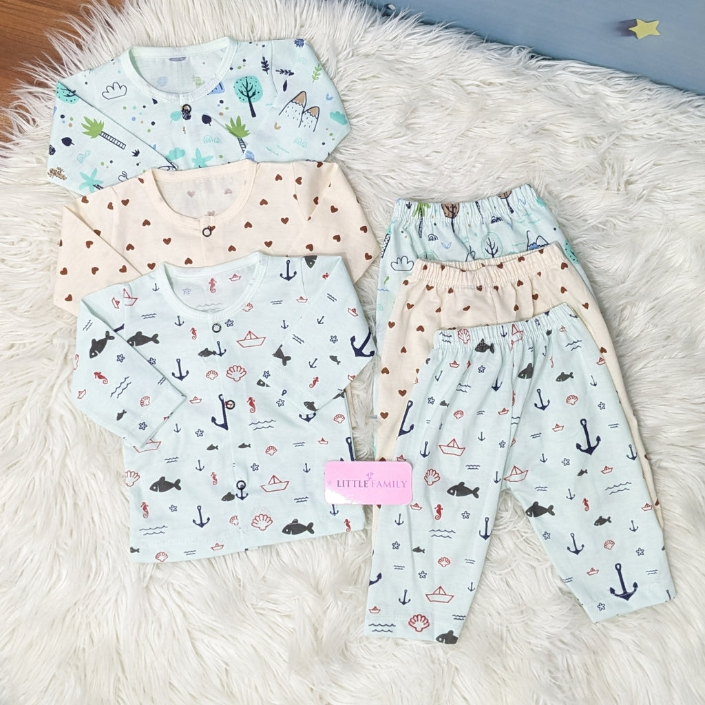 Premium 3-Piece Cotton Outfit Set – Pack of 3