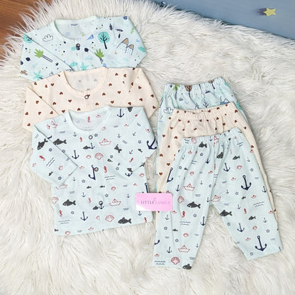 Premium 3-Piece Cotton Outfit Set – Pack of 3