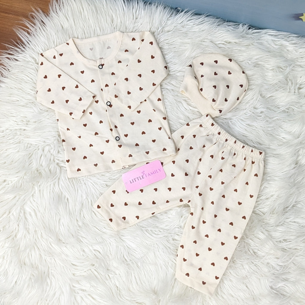 Premium 3-Piece Cotton Outfit Set – Pack of 3