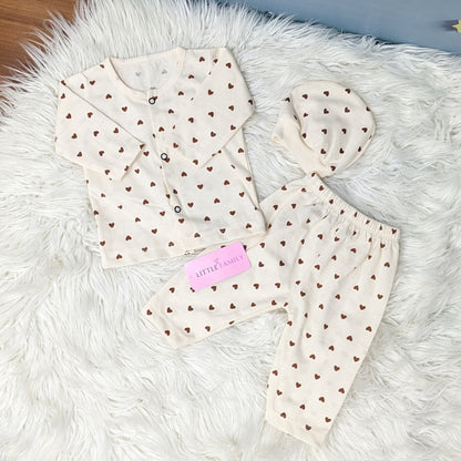 Premium 3-Piece Cotton Outfit Set – Pack of 3