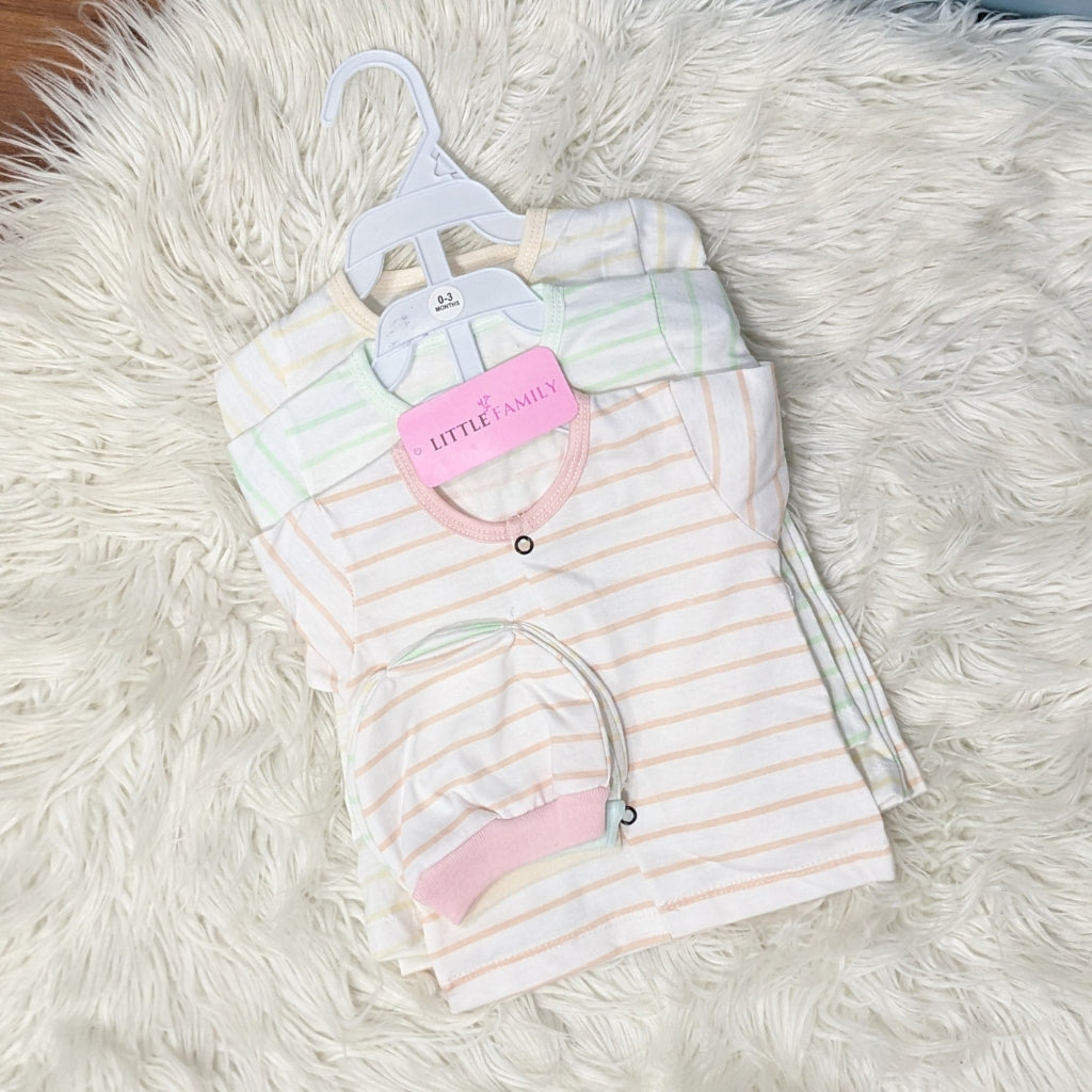 Premium 3-Piece Cotton Outfit Set – Pack of 3