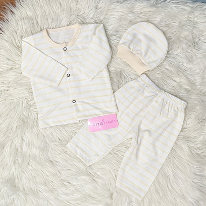 Premium 3-Piece Cotton Outfit Set – Pack of 3