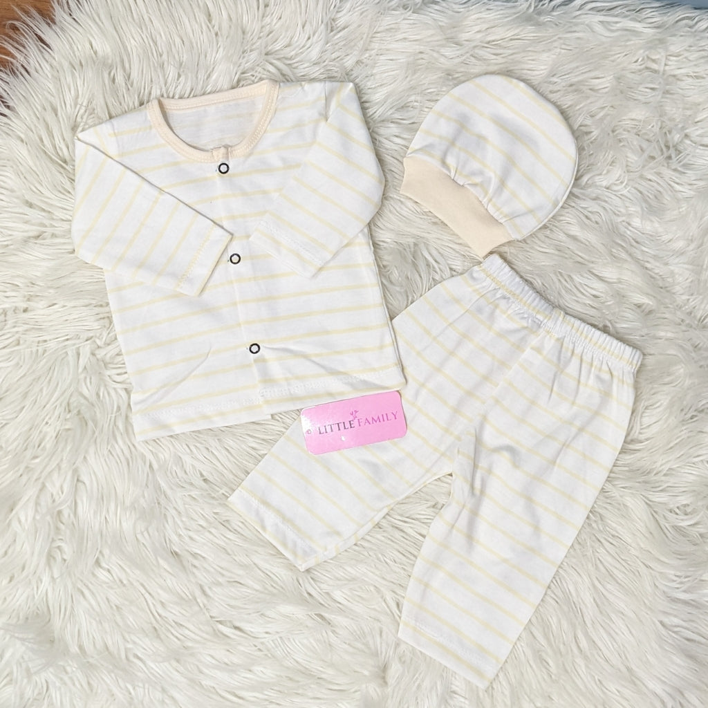 Premium 3-Piece Cotton Outfit Set – Pack of 3