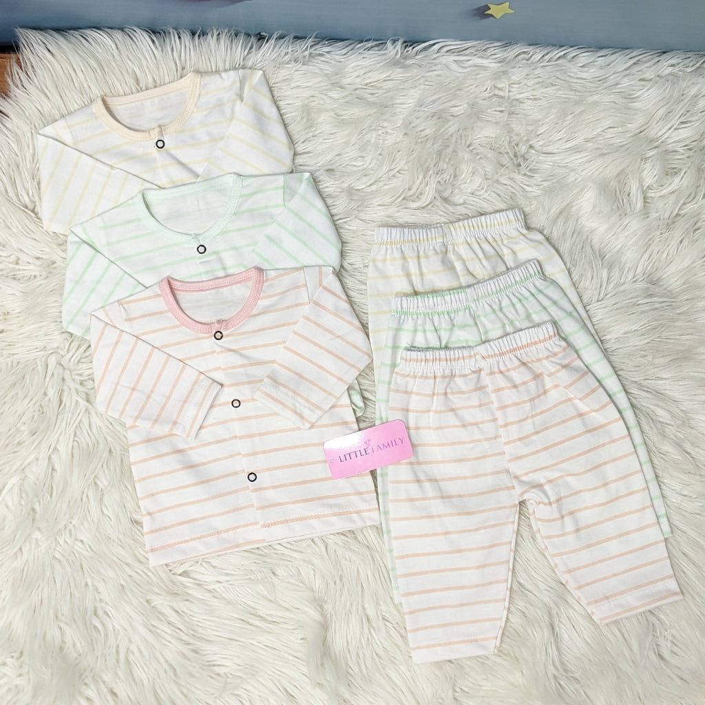 Premium 3-Piece Cotton Outfit Set – Pack of 3