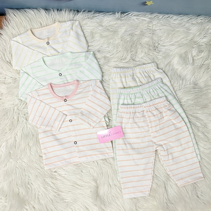 Premium 3-Piece Cotton Outfit Set – Pack of 3