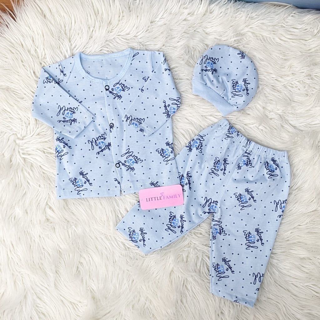 Premium 3-Piece Cotton Outfit Set – Pack of 3