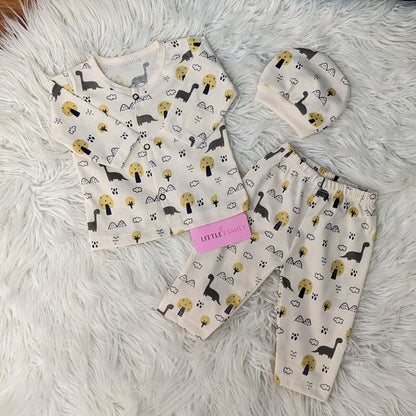 Premium 3-Piece Cotton Outfit Set – Pack of 3