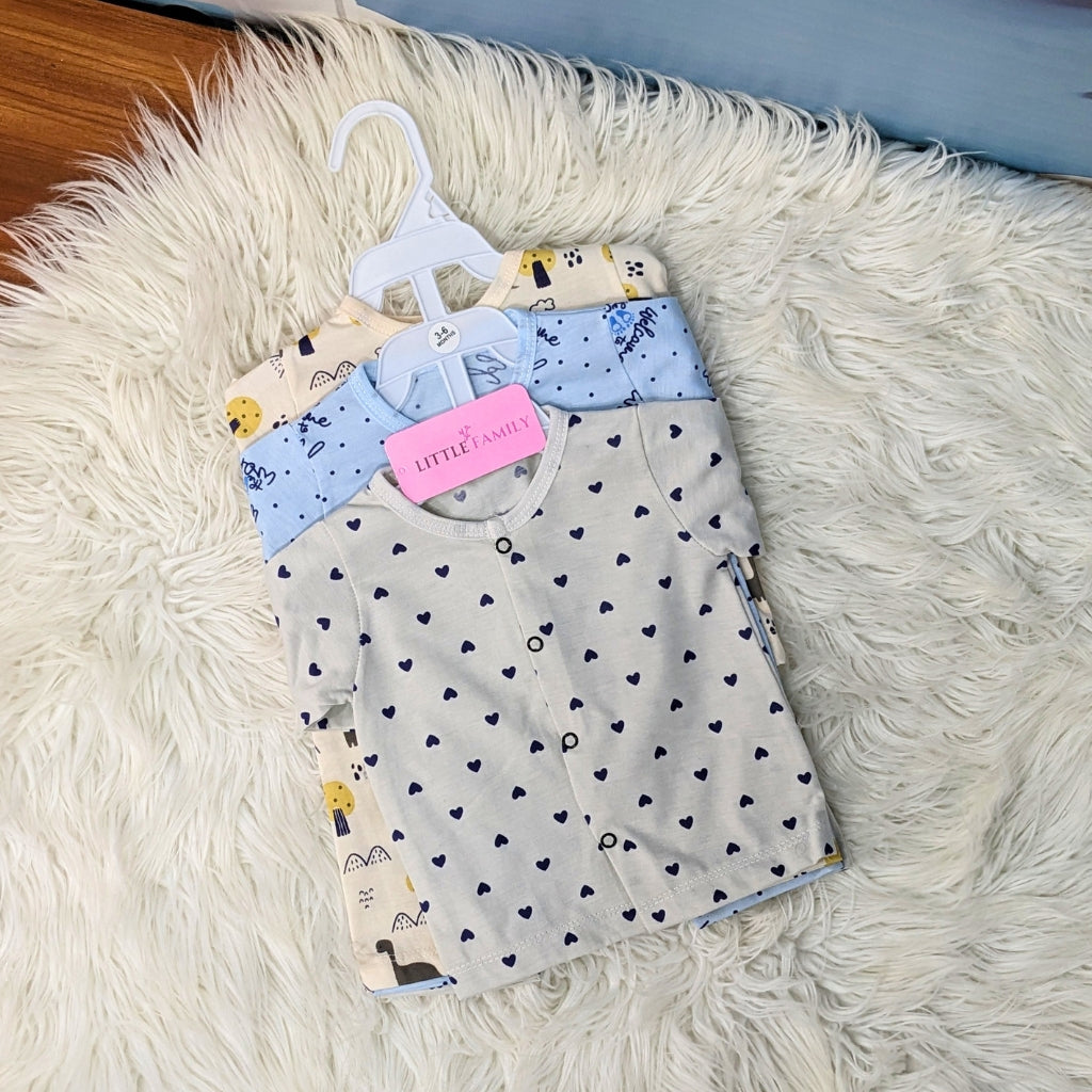 Premium 3-Piece Cotton Outfit Set – Pack of 3
