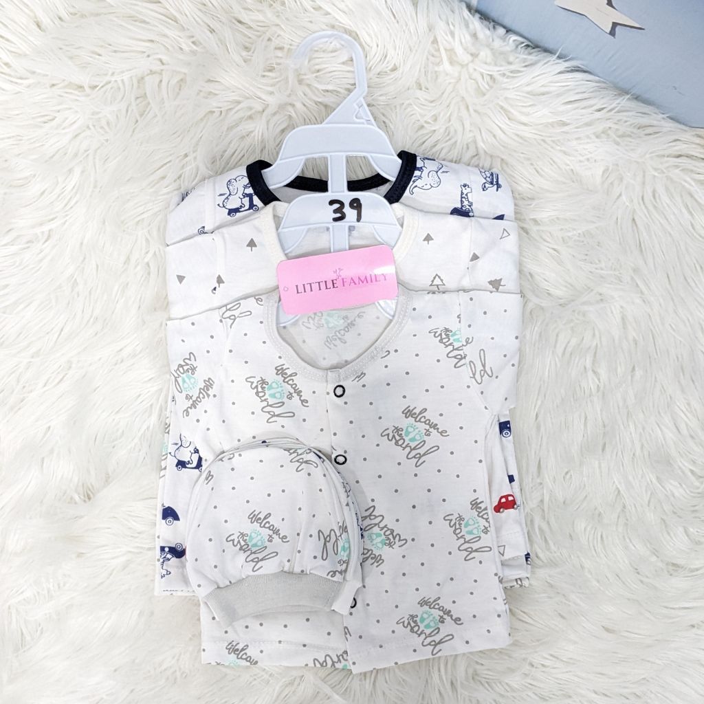 Newborn 3-Piece Cotton Outfit Set – Pack of 3