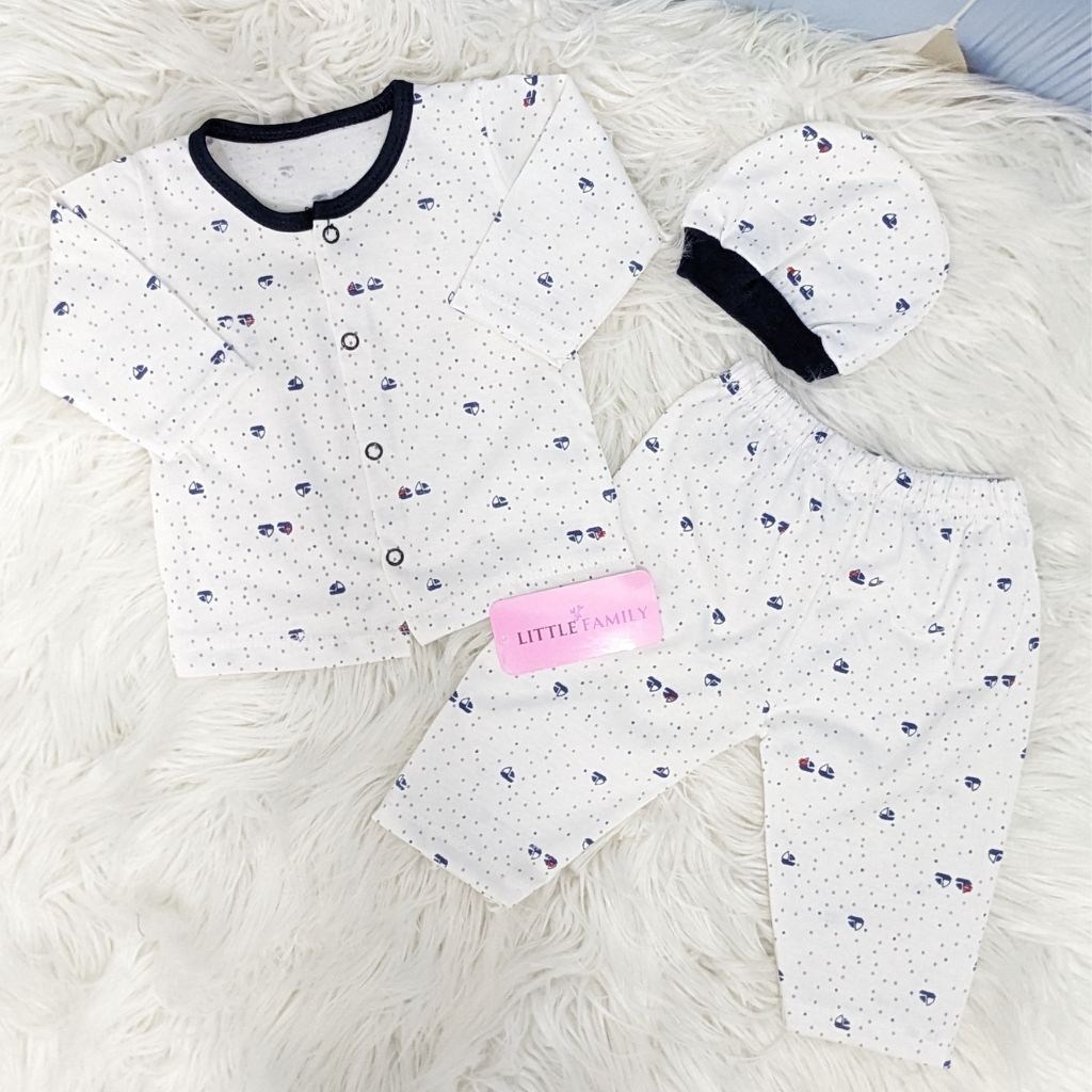 Newborn 3-Piece Cotton Outfit Set – Pack of 3