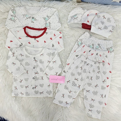 Newborn 3-Piece Cotton Outfit Set – Pack of 3