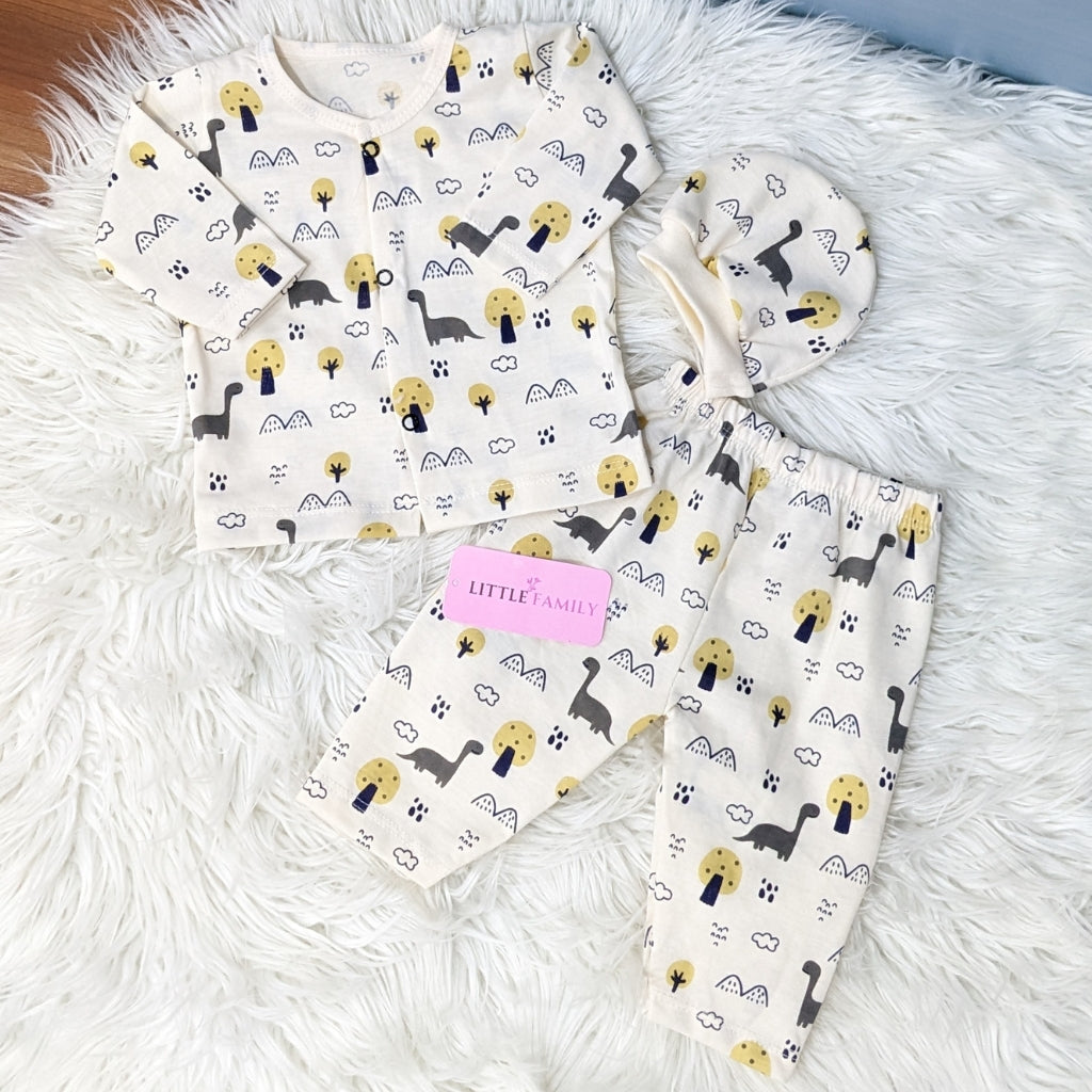 Premium 3-Piece Cotton Outfit Set – Pack of 3