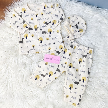 Premium 3-Piece Cotton Outfit Set – Pack of 3