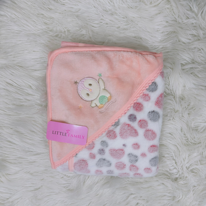 Premium Polar Winter Hooded Baby Shawl - Little Owl