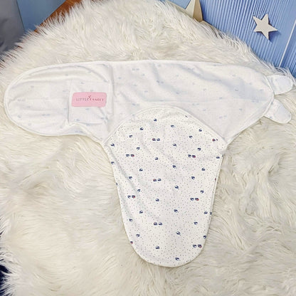 Ship Theme Baby Swaddle – White