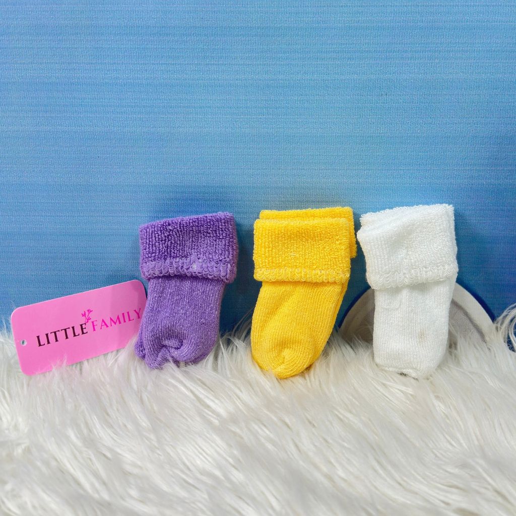 NewBorn Baby Winter Socks Set (3-Pair Pack) - Soft Tones