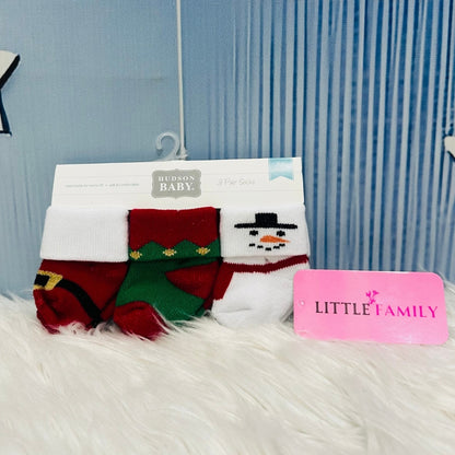 NewBorn Baby Socks Set (3-Pair Pack) - Little Snowman
