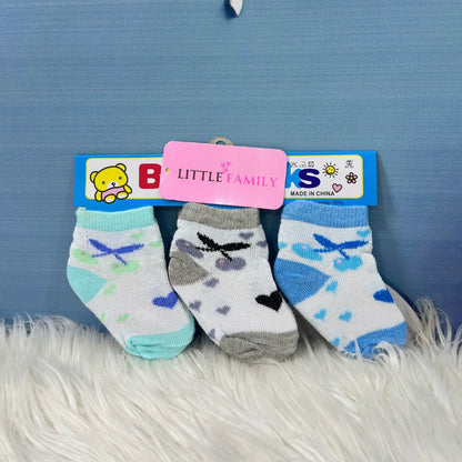 NewBorn Baby Socks Set (3-Pair Pack) - Sweet Hearts
