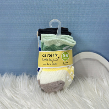 Baby Printed Socks – 3-Pair Set