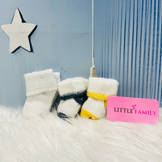 NewBorn Baby Socks Set (3-Pair Pack) - Soft Tones