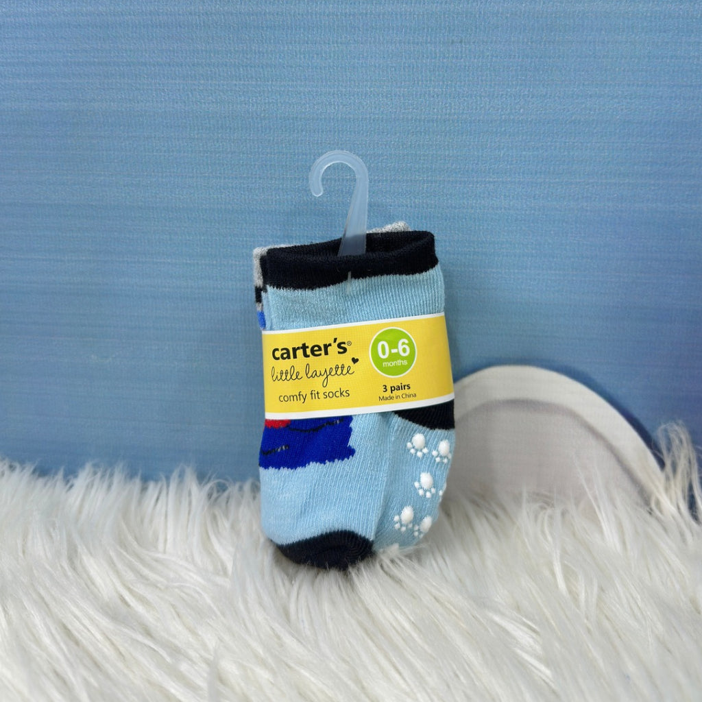 Baby Printed Socks – 3-Pair Set