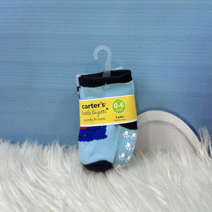 Baby Printed Socks – 3-Pair Set