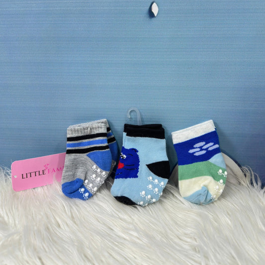 Baby Printed Socks – 3-Pair Set