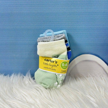 Baby Printed Socks – 3-Pair Set