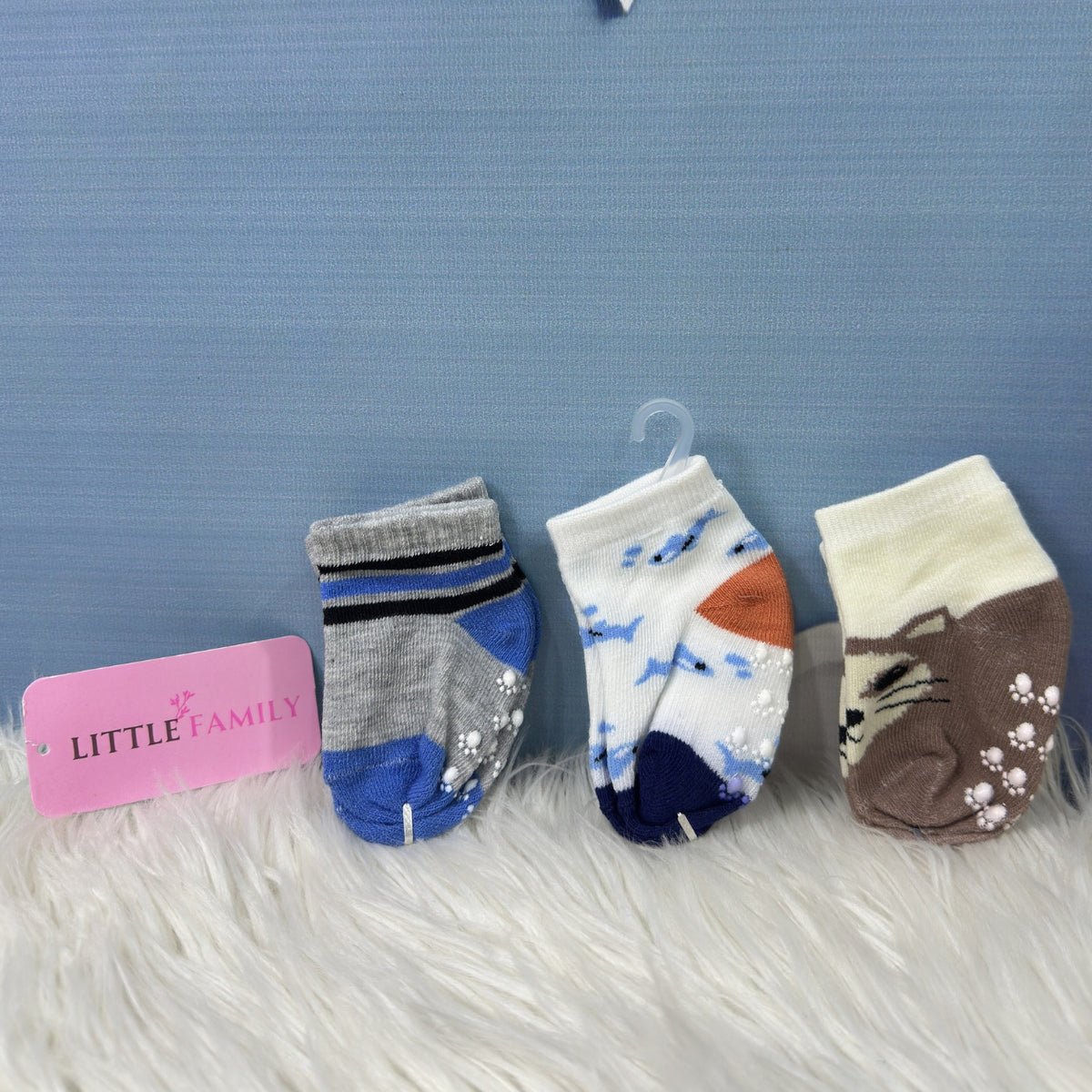 Baby Printed Socks – 3-Pair Set