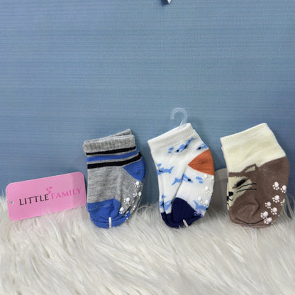 Baby Printed Socks – 3-Pair Set