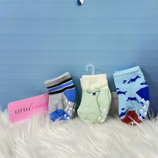 Baby Printed Socks – 3-Pair Set