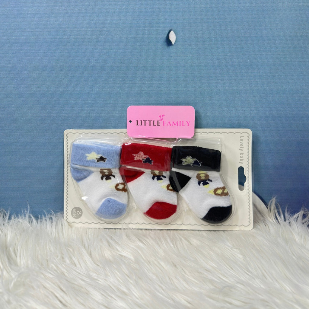 Premium Baby Socks Set (3-Pair Pack)