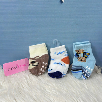 Baby Printed Socks – 3-Pair Set