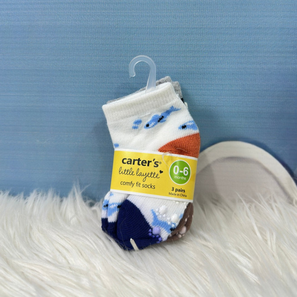 Baby Printed Socks – 3-Pair Set