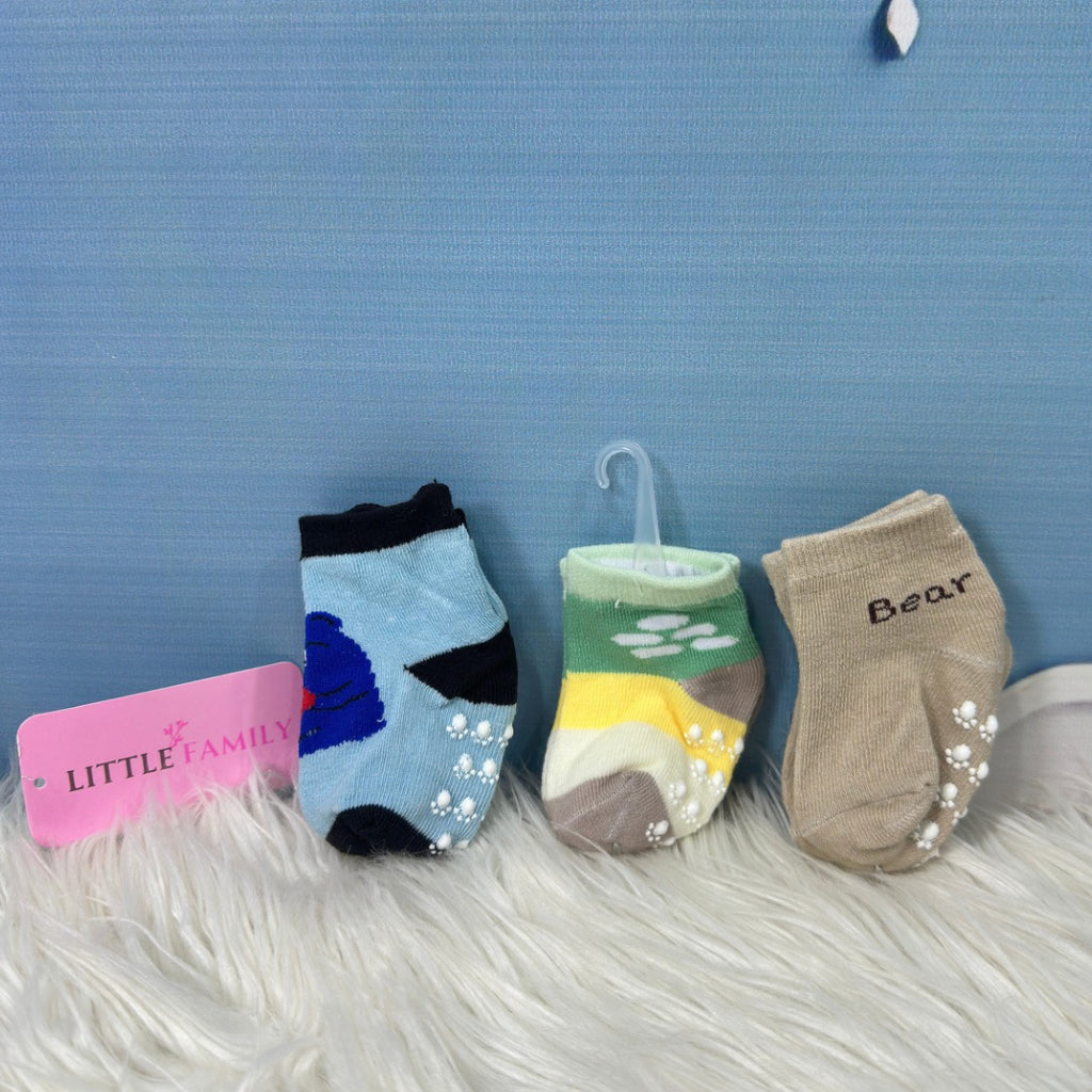 Baby Printed Socks – 3-Pair Set