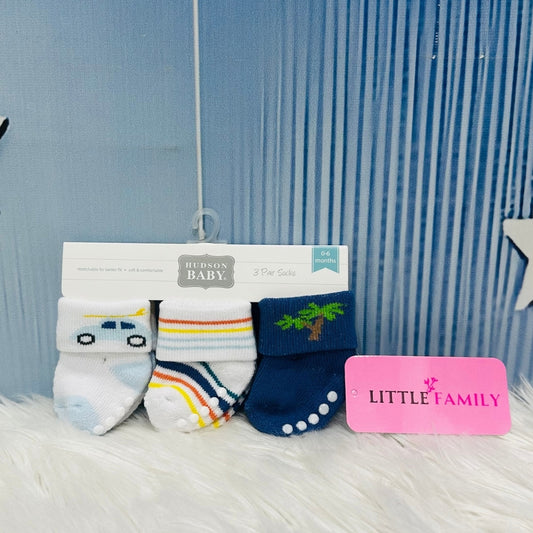 NewBorn Baby Socks Set (3-Pair Pack) - Tropical