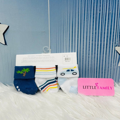 NewBorn Baby Socks Set (3-Pair Pack) - Tropical