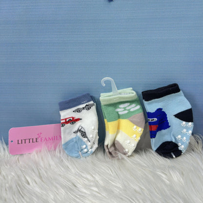 Baby Printed Socks – 3-Pair Set