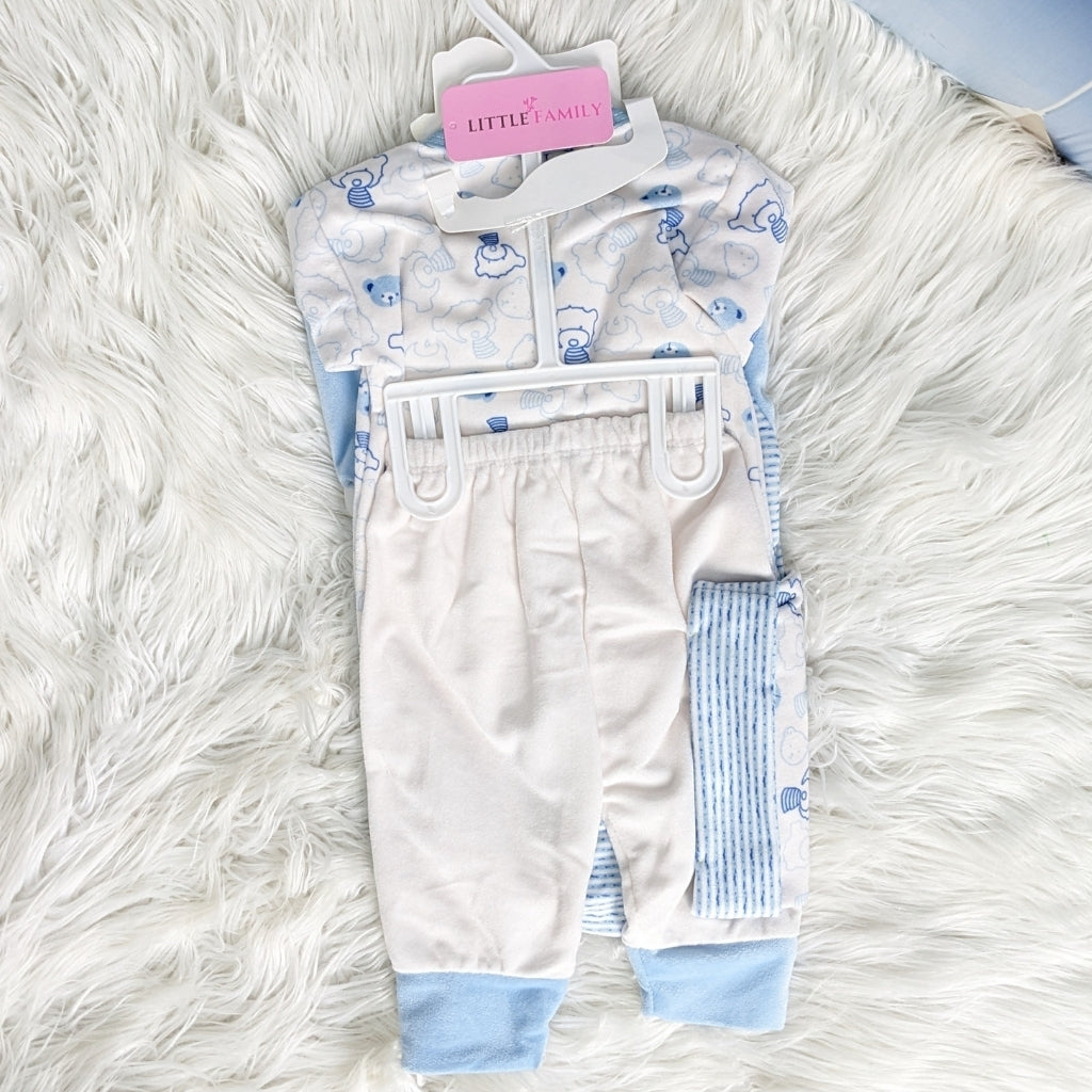 Newborn 10-Piece Formal Wear Winter Starter Set – Blue