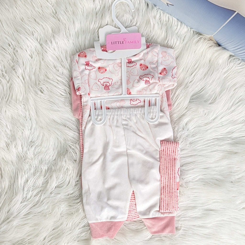 Newborn 10-Piece Formal Wear Winter Starter Set – Pink