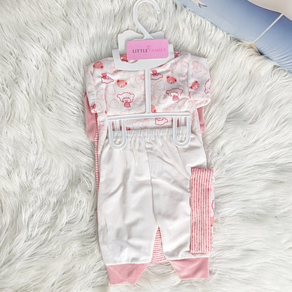 Newborn 10-Piece Formal Wear Winter Starter Set – Pink