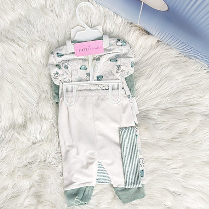 Newborn 10-Piece Formal Wear Winter Starter Set – Sage Green