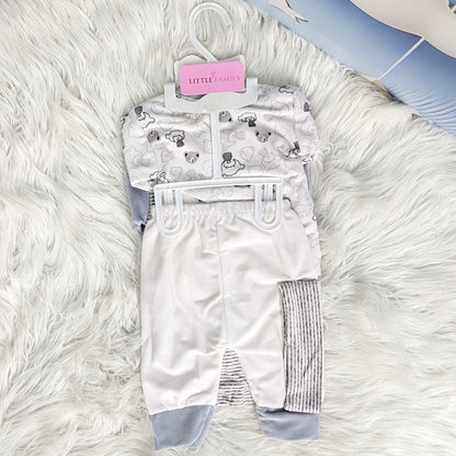 Newborn 10-Piece Formal Wear Winter Starter Set – Grey