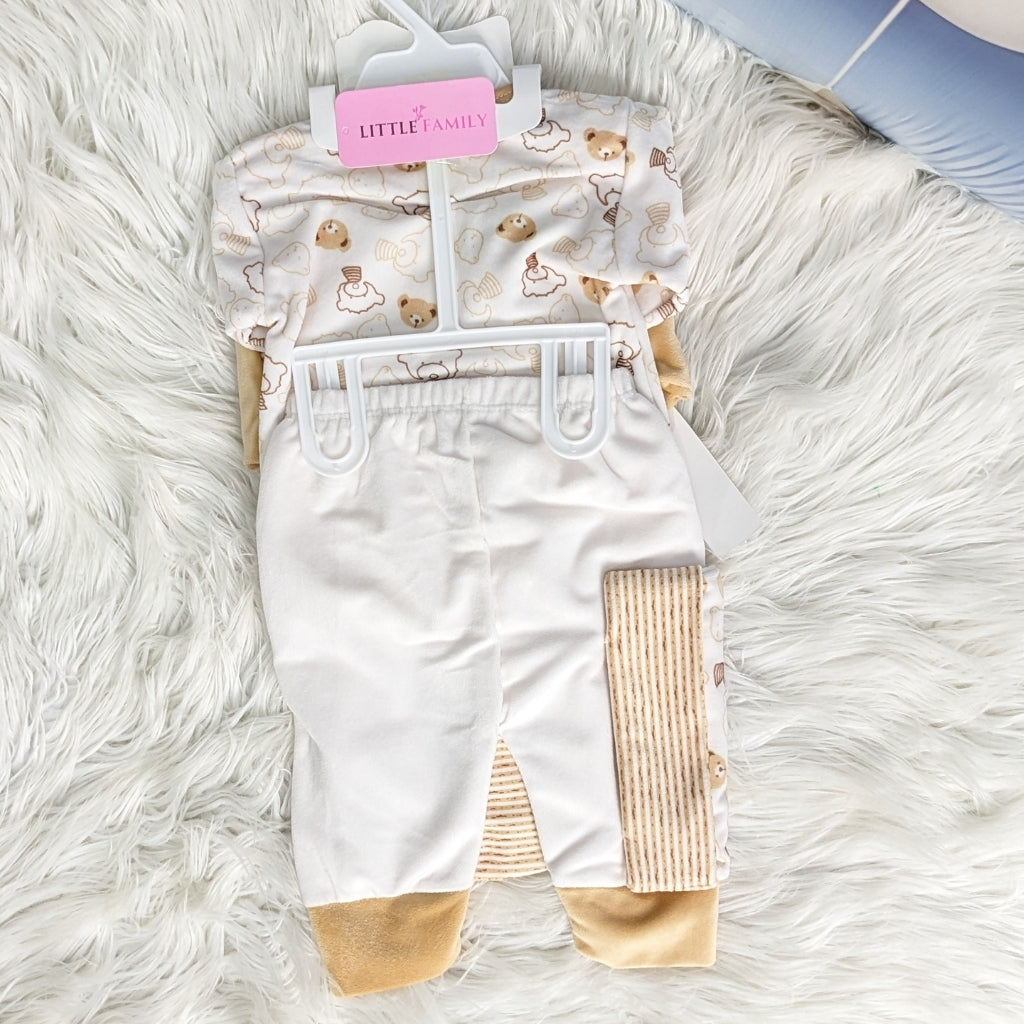 Newborn 10-Piece Formal Wear Winter Starter Set – Soft Camel