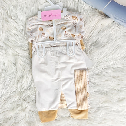 Newborn 10-Piece Formal Wear Winter Starter Set – Soft Camel