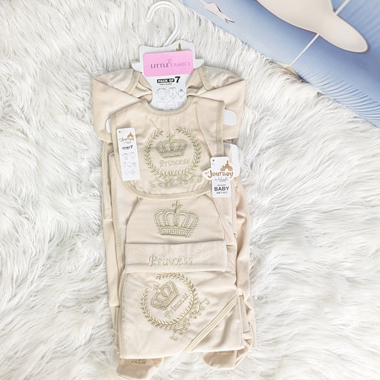Newborn 7-Piece Princess Winter Starter Set – Beige